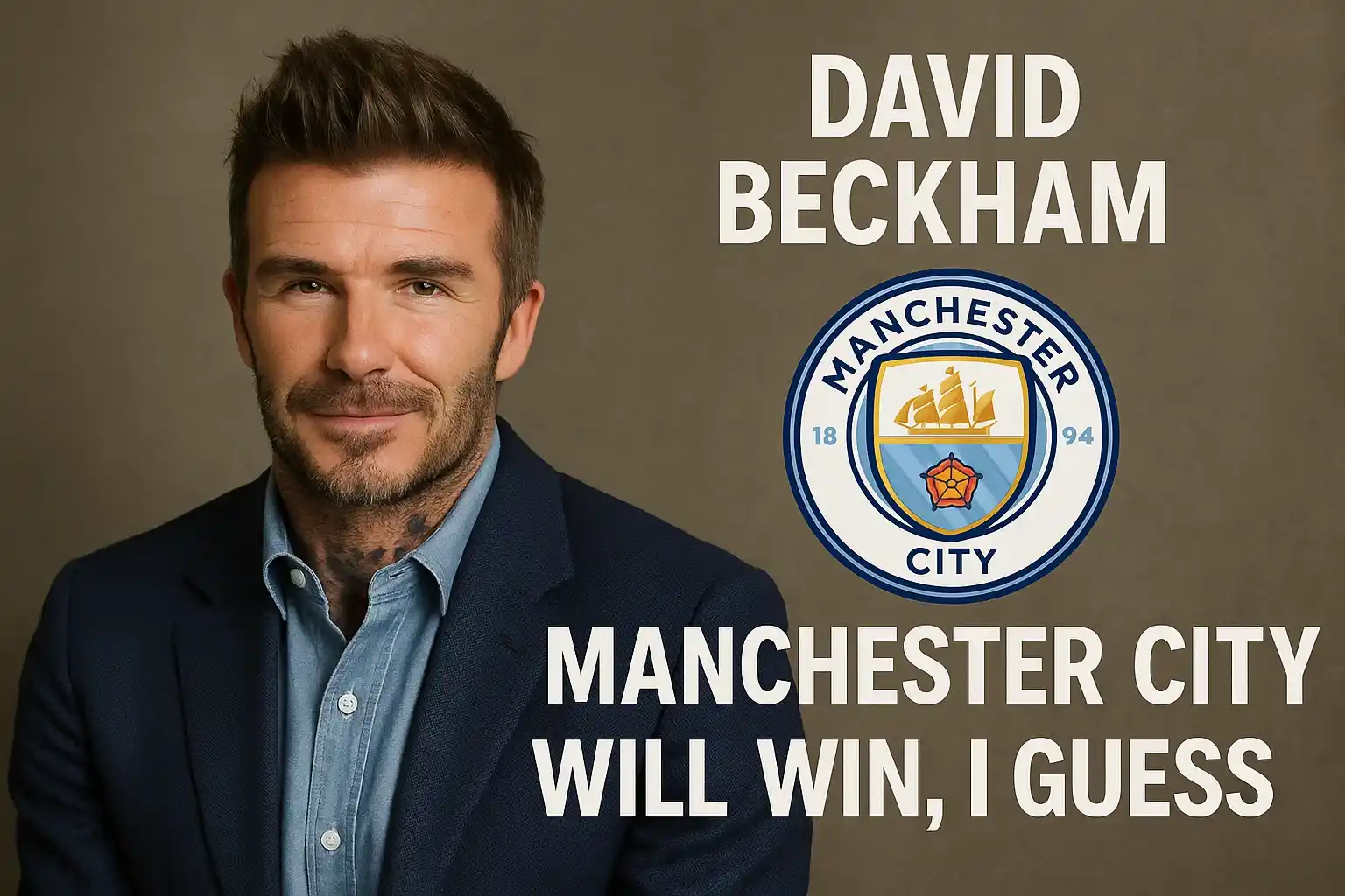 David Beckham đoán Manchester City sẽ vô địch, như mọi năm